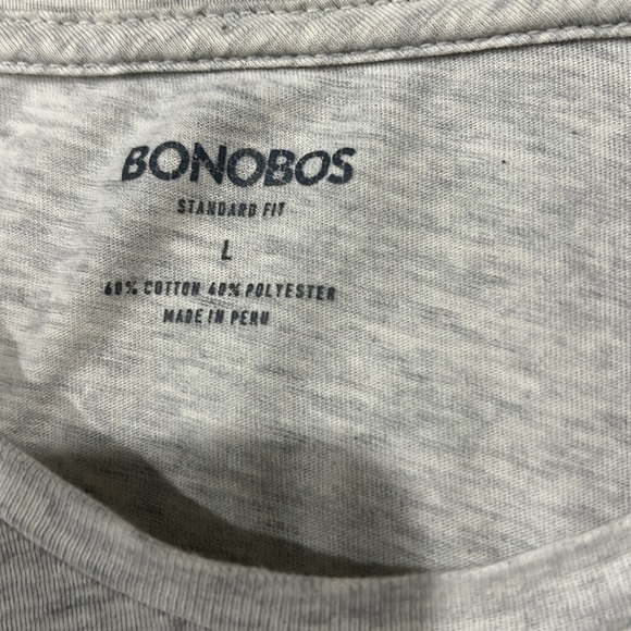 Bonobos Gray T Shirt - Large - Picture 4 of 4